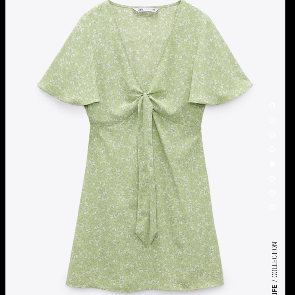 Zara floral mini dress